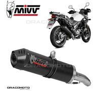 Ligne complète MIVV Oval carbone/casquette carbone - Suzuki DL650 V-Strom