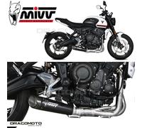 Pot D'echappament Complet MIVV X-M5 Noir pour TRIUMPH TRIDENT 660 2021 > 2023