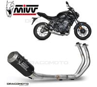 Pot D Echappament Complet MIVV MK3 Carbone Haute pour YAMAHA MT 07 2021 > 2023
