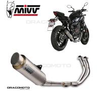 Ligne complet YAMAHA MT-07 2020 MIVV Gppro Titane Haut