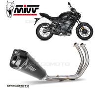 MIVV Système d'échappement Delta Race avec CE-BE MT-07/FZ-07 21 Noir