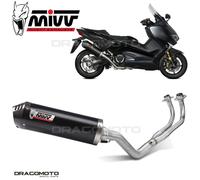 Y.061.LVC - Echappement Complete Mivv OVAL Steel Black YAMAHA T-MAX 530 (17-)