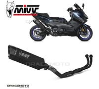 MIVV Ligne d'échappement complète SR-1 Titane noir Yamaha T-MAX 560 (2022-2024)