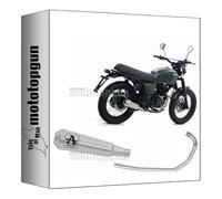 ligne complete approuve open arrow pro-race en nichrom avec embout en acier compatible avec brixton felsberg 125 x 2019 2020 mototopgun 71899pri + 71715mi