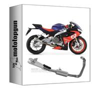 ligne complete competition evo arrow pro-race en titanium avec embout en titanium compatible avec aprilia rs 660 2020 2021 2022 2023 mototopgun 71215cp