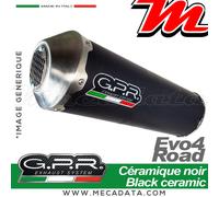G.P.R. - Ligne complète d'échappement Evo4 Road Gilera Nexus 500 2003-2012 Noir Homologué