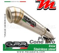 Gpr Exhaust Systems Powercone Evo Trident 660 21-22 Euro 5 Cat Homologated Full Line System Argenté Homologated