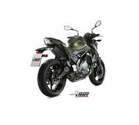 Ligne Complète Mivv Oval Inox Silencieux Carbone/Casquette Carbone Kawasaki Z650 Standard