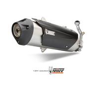 Pot D Echappament Complet Cat MIVV Urban Inox pour Yamaha X-City 250 2007 > 2016