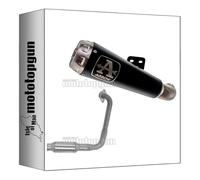 ligne complete race arrow pro-race en nichrom noir avec embout en acier compatible avec yamaha xsr 125 2022 2023 mototopgun 51004prn + 51019mi