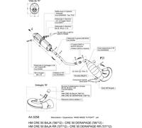 LeoVince Pot d'échappement X-Fight pour moto HM 50 Derapage 2006–2012 Neuf