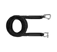 Ligne d ' amarrage élastique flottante pour amarrage de bateau, corde marine élastique de 14 pieds avec clips en acier inoxydable pour petits bateaux, corde élastique, ligne d ' amarrage marine, quai