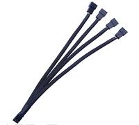 Ligne d ' extension de ventilateur de refroidissement 1 à 4 PWM, paquet de contrôle de la température, en Nylon pour répartiteur de moyeu de ventilateur de châssis de