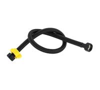 Ligne D'alimentation De Robinet 2 tuyaux d'arrivée d'eau en nylon noir G1/2, tuyau de robinet, chauffe-eau, raccordement toilette, cuisine et salle bain, tube entièrement(70cm)