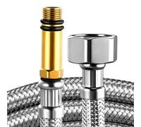 Ligne d'alimentation en acier inoxydable résistant aux fuites avec raccords conçus avec précision pour des connexions d'eau sécurisées (1,5 mètre)