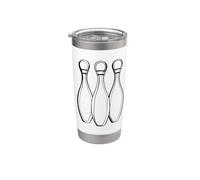 Ligne d'art du bowling Gobelet isotherme en acier inoxydable double paroi