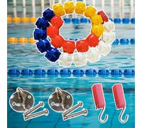 Ligne de bouée de piscine réglable avec flottabilité élevée, clôture de sécurité pour séparation de voie et séparation des zones dangereuses dans les activités aquatiques