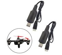 Ligne De Chargement Usb Rc 7.4v, 2 Pièces, Pour Wltoys K929 V913 Syma Q3 H120 Quadrirotor