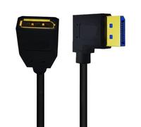 Ligne de connexion de la carte principale, Câble d'extension DP à angle droit 1,4 90 degrés 8K/60 Hz 4K/144 mâle vers femelle DisplayPort(RI,0.6M)