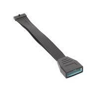Ligne de connexion de la carte principale, Câble d'extension USB 3.0 à profil bas, 19/20 broches, adaptateur for carte mère, 5,9 pouces(B)