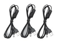 Ligne de connexion de la carte principale, Câble d'extension USB mâle DC 5 V vers, x 2,1 mm for interrupteur marche/arrêt, m(Black 3pcs)