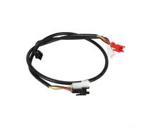 Ligne de connexion pour éclairage d'angle 4 côtés pour trottinette électrique Kukirin Master E-Scooter, faisceau de câblage LED gauche et droite, accessoire de mise à niveau noir (ligne droite noire)