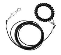 Ligne de corde d'exercice de vol - Perrot Anti morsh Bird Plats, 300 cm de perroquets Ligne - Câble de vol élastique pour la corde en caoutchouc d'oiseau Metal SAFE SAFOOR, Idéal pour le parc et le ja