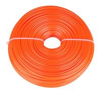 Ligne de Coupe carrée de 2,4 mm 100 m, Cordon en Nylon Robuste avec rainures à Faible frottement, Fil de Coupe à Essence Universel pour Bord de Gravier épais de sous-Bois
