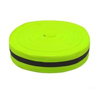 Ligne de délimitation de volleyball de plage avec bande réfléchissante, 5 cm x 100 m en polyester, finition piste pour marquage de terrain de sport, orange/vert/blanc (vert)