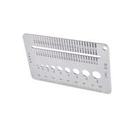 Ligne de forage en acier inoxydable de haute qualité, enseignement précis de la largeur de l'écart, échelle de 0,1 à 1,7 mm avec théorie de