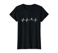 Ligne de fréquence Cardiaque en Cours d'exécution T-Shirt Graphique avec Valeur