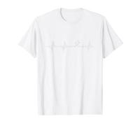 Ligne de fréquence Cardiaque en Cours d'exécution T-Shirt Graphique avec Valeur