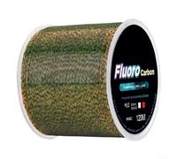 Ligne de leurre de pêche en fluorocarbone solide de 120 m pour une durabilité accrue, 4 1334 14,5 kg pour la performance de pêche (3.0 points verts café)