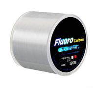 Ligne de leurre de pêche en fluorocarbone solide de 120 m pour une durabilité accrue, 4 1334 14,5 kg pour performance de pêche (0,8 blanc)