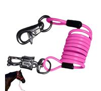 Ligne De Longe pour Cheval - Fournitures pour Animaux Spiral Et Ajustable | Licou De Conduite avec Extension À Ressort,pour Moutons Volaille Bétail Ferme Extérieur Écurie Pâturage Concours