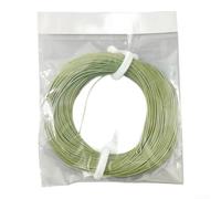 Ligne de mouche coulant 30,5 m avec poids vers l'avant 3IPS corde en nylon vert avec extrémités soudées pour ruisseaux d'eau douce (WF-5S)