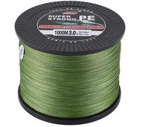 Ligne de pêche 1000m Super Strong PE tressé ligne de pêche résistant à l'abrasion 0.28mm plus petit diamètre 18.2kg Zero Stretch