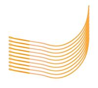 Ligne de pêche à la Mouche Connecteur de Boucle tressée en Nylon Haute résistance pour Fixer Les rétrécissements S Backing Ers Jaune 30lb Blanc 50lb 10pcs (Jaune 30 LB)