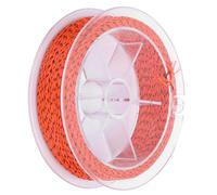Ligne De Pêche À La Mouche En Polyester Non Ciré, 30 Lb, 50 M, Pour Préparation, Remplissage De Tasse, Énorme Ligne De Combat, Pièces De Pêche, Orange Et Noir