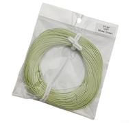 Ligne de pêche à la mouche flottante vers l'avant de 30,5 m avec boucle soudée, ligne en nylon vert pour la pêche à la mouche sèche dans les ruisseaux et les eaux peu profondes (5F)