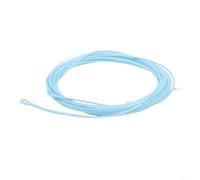 Ligne de pêche à la mouche pré-bouclée de 4 m avec noyau à faible mémoire de forme et revêtement à haute flottaison, idéal pour les eaux froides et modérées (orange)