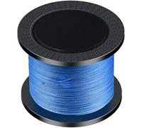 Ligne de pêche dalmatienne de 1000 m en polyéthylène tressé à 4 tresses pour eau salée et eau douce, résistance à la traction de 10 kg, lancer lisse, bobine bleue