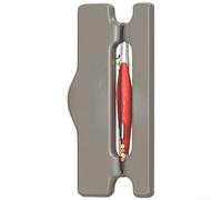 Ligne de pêche électronique à sept étoiles - Flotteur de 1,2 m - Lumière rouge et verte - Fluorocarbone - Pour pêche d'eau douce et petits poissons - Rouge - 1,2 m