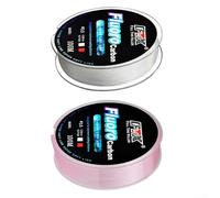 Ligne de pêche en fluorocarbone de 100 m avec une excellente réfraction de la lumière pour augmenter le taux de capture des poissons (7 à 0,45 mm-14,2 kg, vert)