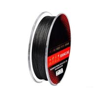 Ligne de pêche en polyéthylène tressé avec durabilité améliorée grâce à l'imperméabilisation à base de résine et à l'exposition aux UV lors d'une utilisation prolongée Noir 300 m