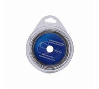 Ligne de pêche fil d'acier de pêche traçage d'acier inoxydable 10 mètres avec 12pcs douilles de sertissages(30 lbs)