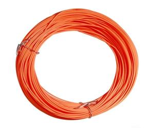 Ligne de pêche flottante de 30 m de longueur 5F 8F Poids vers l'avant avec connecteur lisse monté sur le devant pour la pêche en eau douce (8F orange)