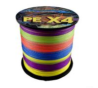 Ligne de pêche PE X4 4 brins 100 m Leurre de pêche Mainline Surfcasting Applications faible mémoire Résistance à plus de 100 lancers (1.0)