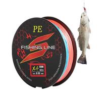 Ligne de pêche pour eau salée 4 brins haute résistance et anti-abrasion | Lance longue avec ligne de pêche pour bar, truite sans sel, eau salée, rive glacée, roche sans sel