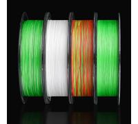 Ligne de pêche tressée en polyéthylène 8 brins 150 m avec revêtement lisse et tissage haute densité pour les situations de pêche difficiles, y compris le gros gibier (1.0 vert)